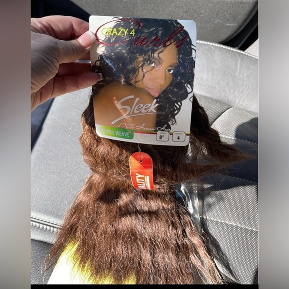 Sleek Crazy Curls 100% Human Hair Weave LENGTH #8 Color 4 NWT - Picture 7 of 11
